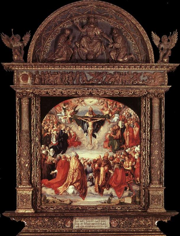 The Adoration of the Holy Trinity Landauer Altar Albrecht Durer